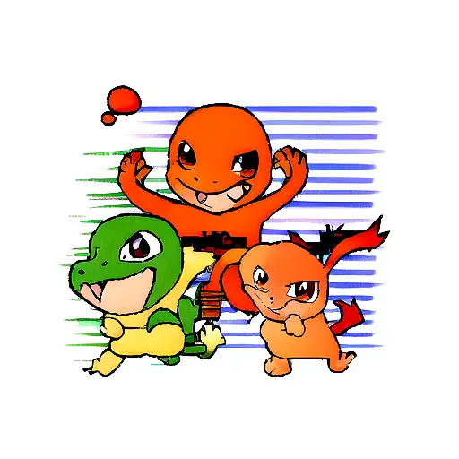The Charmander Evolution Line Coming Out Of Nintendo Game Consoles