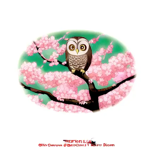 Owl Cherry Blossom