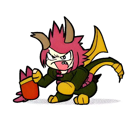 Angry Strong Dragon With Using Name Priyanka