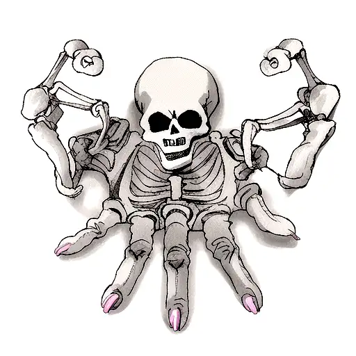 Skeleton Hand Around A Heart