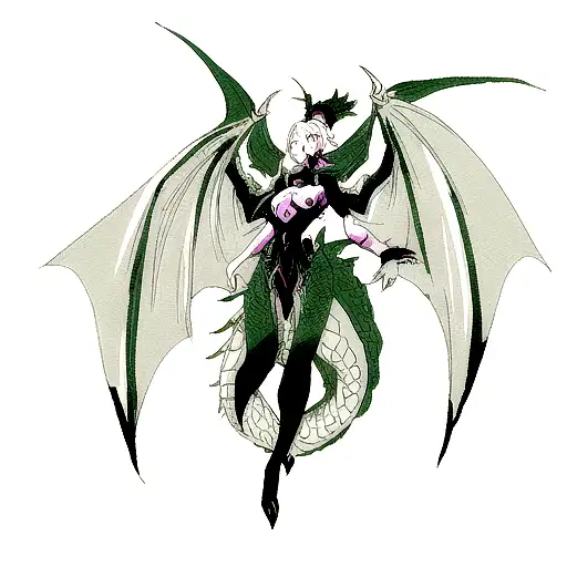 A Tattoo Design Of A Dragon Inspired By Anne Mccaffery's Style