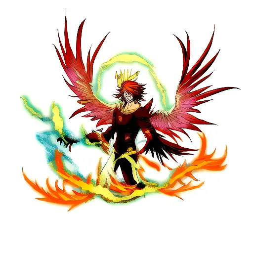 Phoenix Rebirth From Ashes On Chest