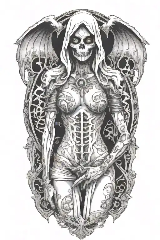 Female Reaper Topless Nipple