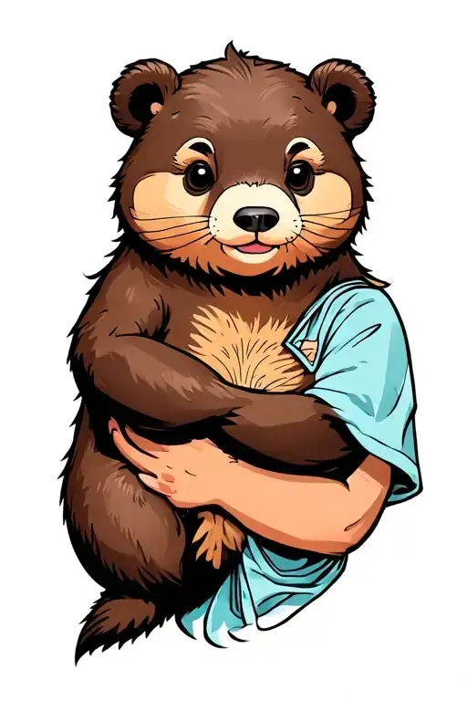 Bear Holding Otter