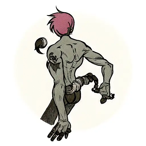 Scorpio Back Hand Tatoo