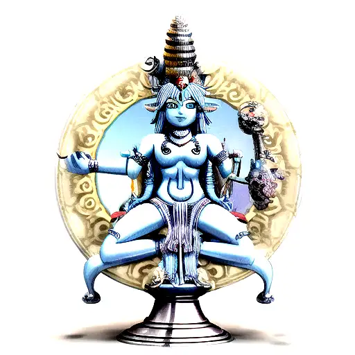 Hindu God Shiva In 3D