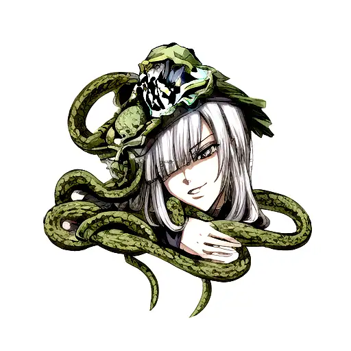 Skull With Snakes