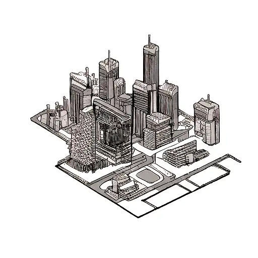 Cyberpunk Tokyo City With Woman