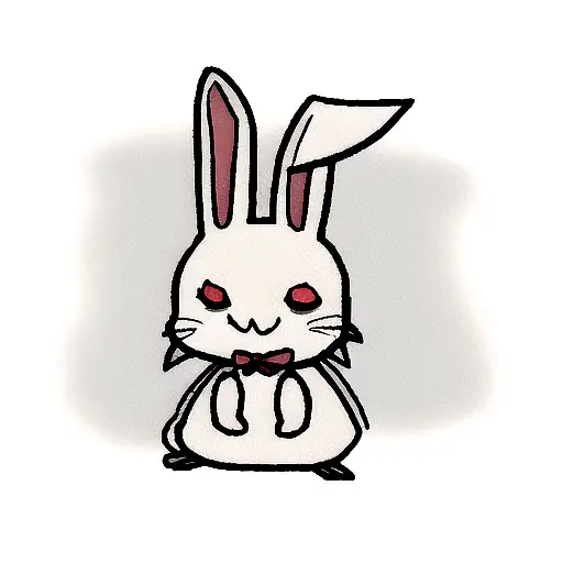 Cartoon Evil Rabbit