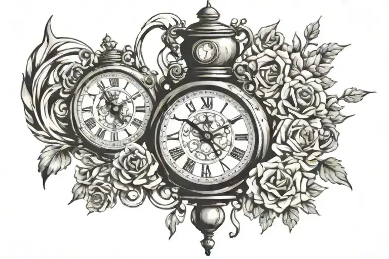 Clock And Compas Lantern Sleeve