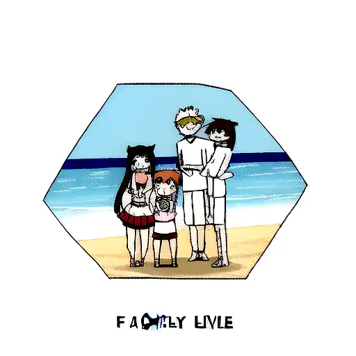 Family Love Beach