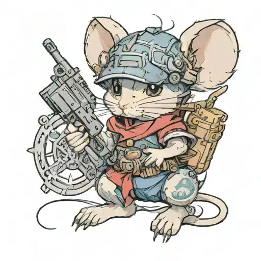 Baby Mouse With War Gear