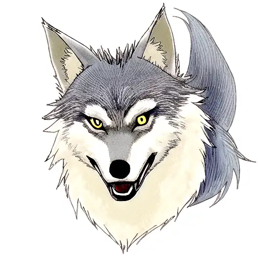 Wolf With Image