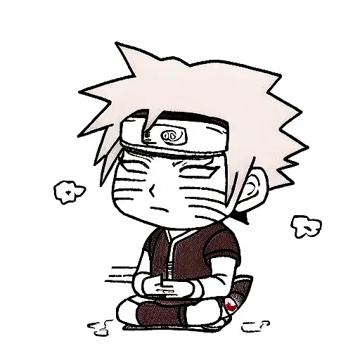 Naruto Meditating