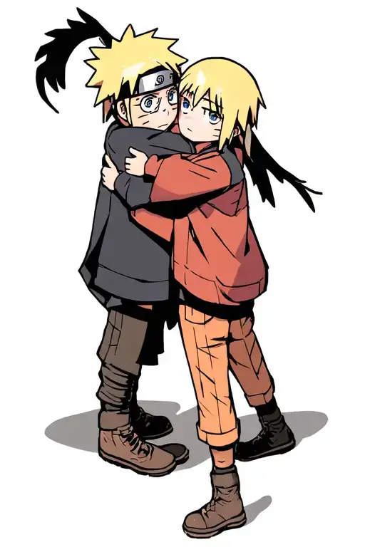 Naruto And Harry Potter Hug Each Other
