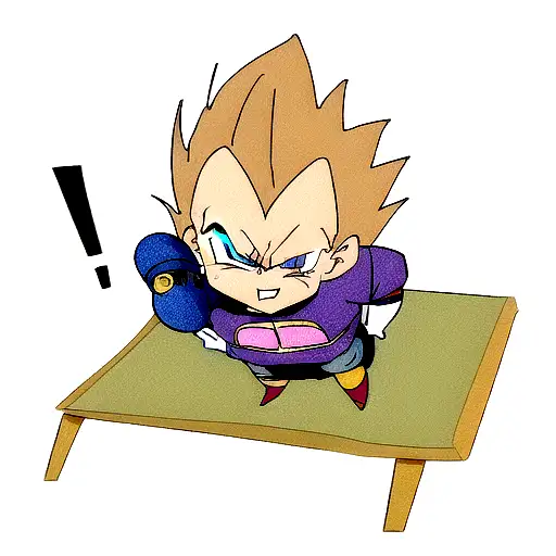Vegeta With Galick Gun
