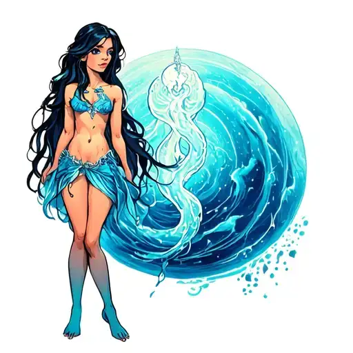 Aquarius Girl Standing