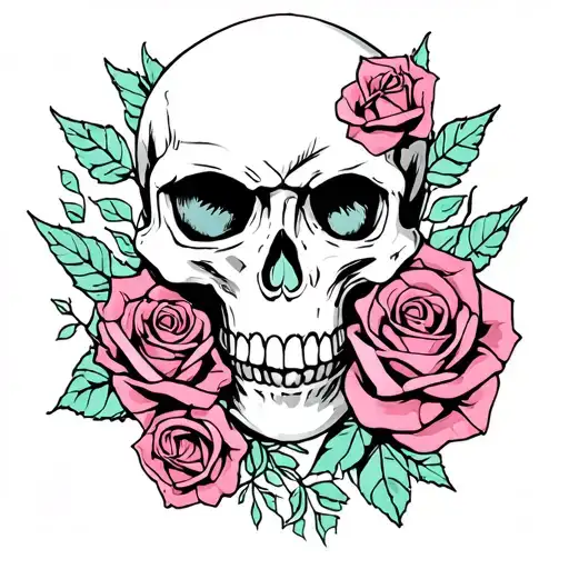Skull And Roses