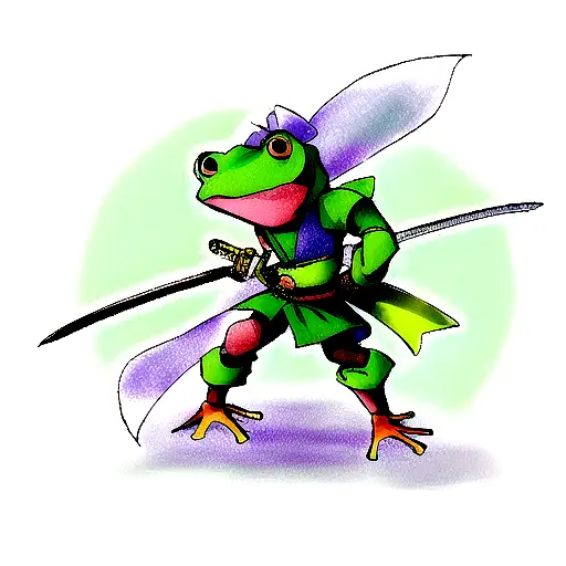 Frog Warrior With Sword