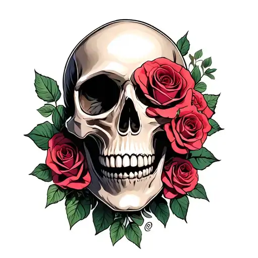 Skull And Roses