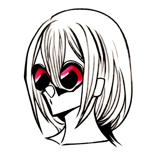 Skull With Goth Girl