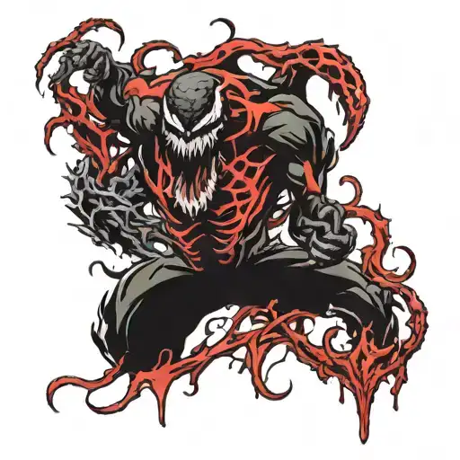 Carnage Spawn Venom Separate Bloody