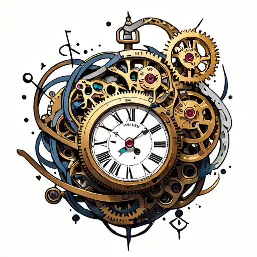 Clock Mechanism Intertwined