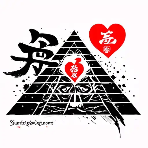 Gaara Love Kanji Inside A Pyramid