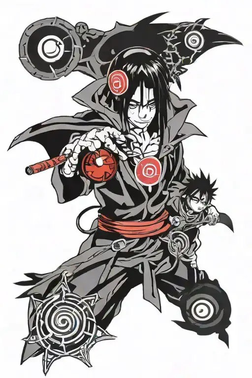 Uchiha Itachi Crow With Sharingan