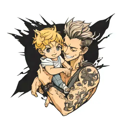 Jack Skellinton With A Baby