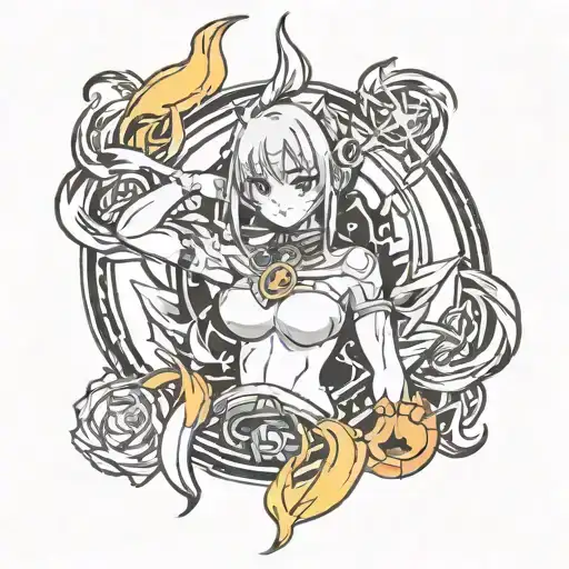 Proteccting The Flame In A Circle Surrounded