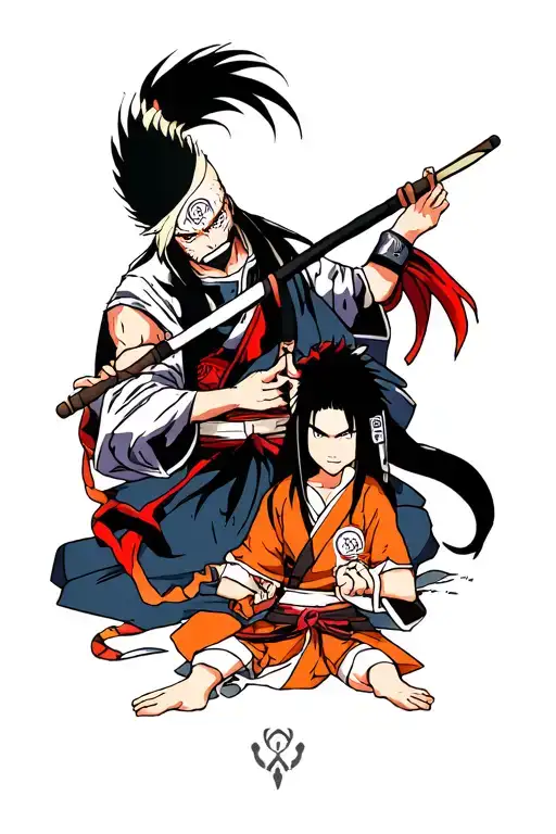 Master Jiraiya And Itachi Uchiha