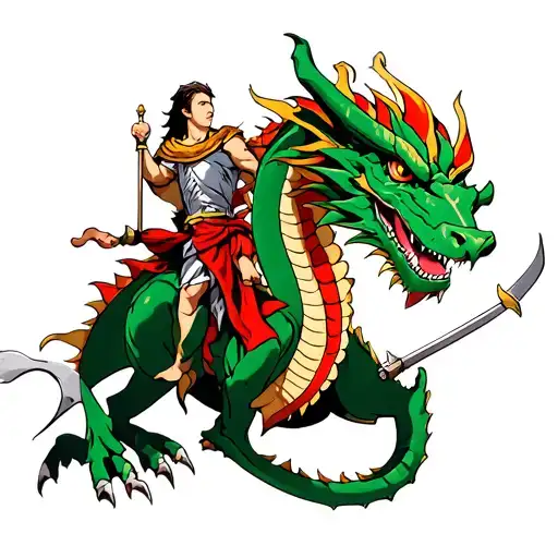 St George Killing The Dragon