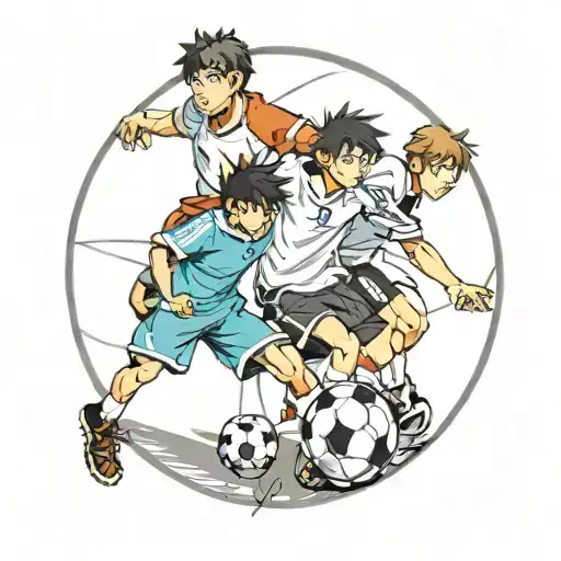 Brothers And Soccer Ball