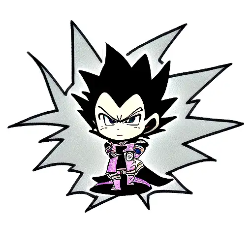 Sleeve With Lightning Vegeta Sasuke