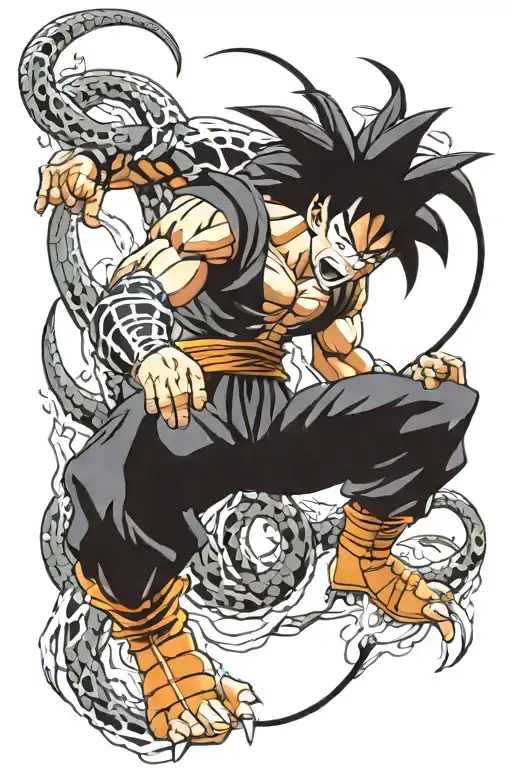 Goku With Venom Mask