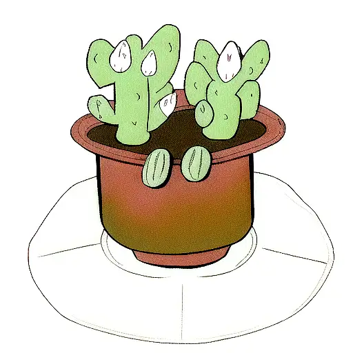 Cactus That Looks Very Cool With A Bootle Of Alcohol