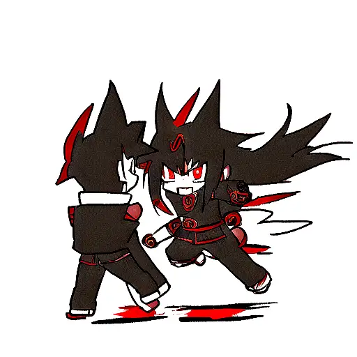 Black And Red Akatsuki Shadow Style