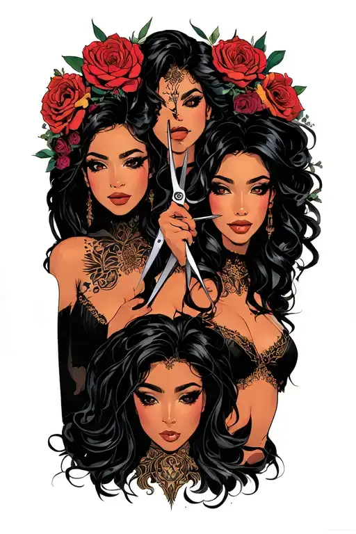 The 3 Fates As Black Women With The Scissors Of Life