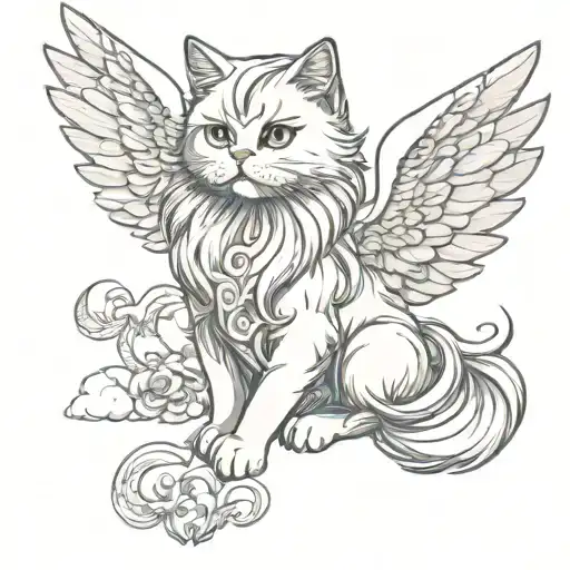 Persian Cat Angel