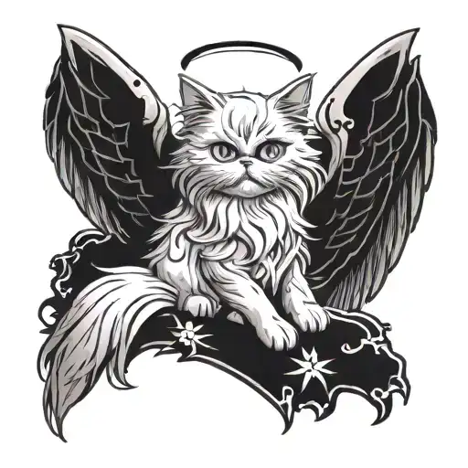 Persian Cat Angel