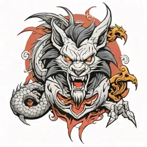 Lobo And Dragon