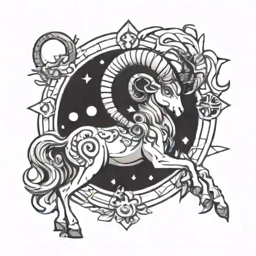 Anime Style Aries Zodiac Sign