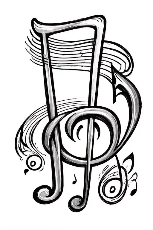 Music Note With Smile