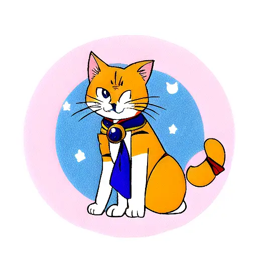 Sailor Moon Anime Cat