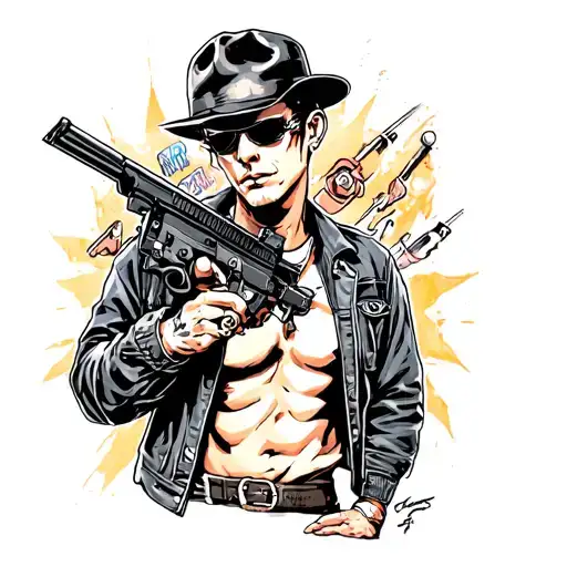 Gangster On A Street