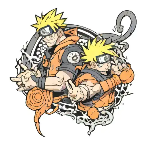 Naruto And Dragon Ballz Forearm