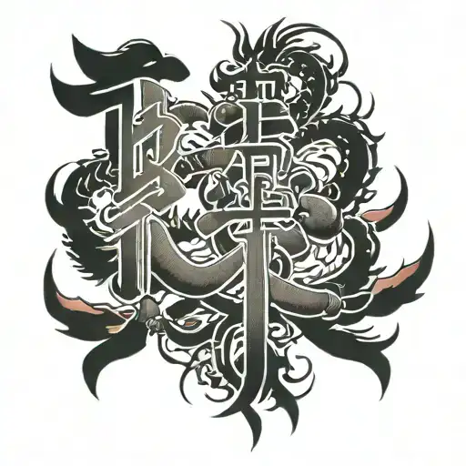 Chinese Writing On A Person's Arm