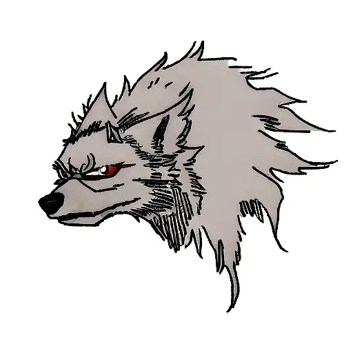 Wolf Head With Jujutsu Kaisen Reference