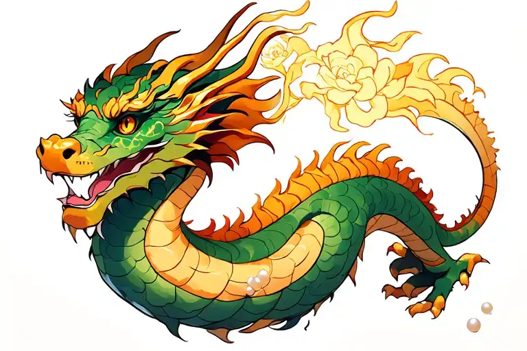 Dragon With Pearl